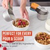 Chef Pomodoro Magnetic Measuring Cups Set 8 Pc - Dry
