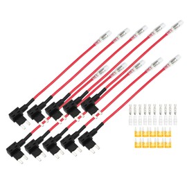 QUARKZMAN Set of 10 Car 32 V Mini Fuse Adapter with 5 A Blade Fuse