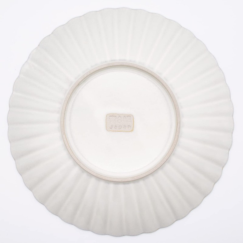 Hana Plate, Plate, Large, Approx. 9.1 inches (23 cm), Ginhaku,