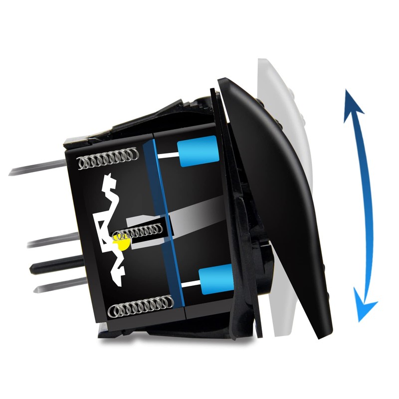 Momentary Toggle Switch 12V/ 20A 10A/ 24V, Rocker Switch for