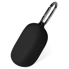 Geiomoo Silicone Carrying Case Compatible with JBL Endurance Peak II, Portable Scratch Shock Resistant Cover with Carabiner (Black)