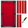 iEsstros 8FT Pool Table Felt Red 8ft Billiard Cloth with