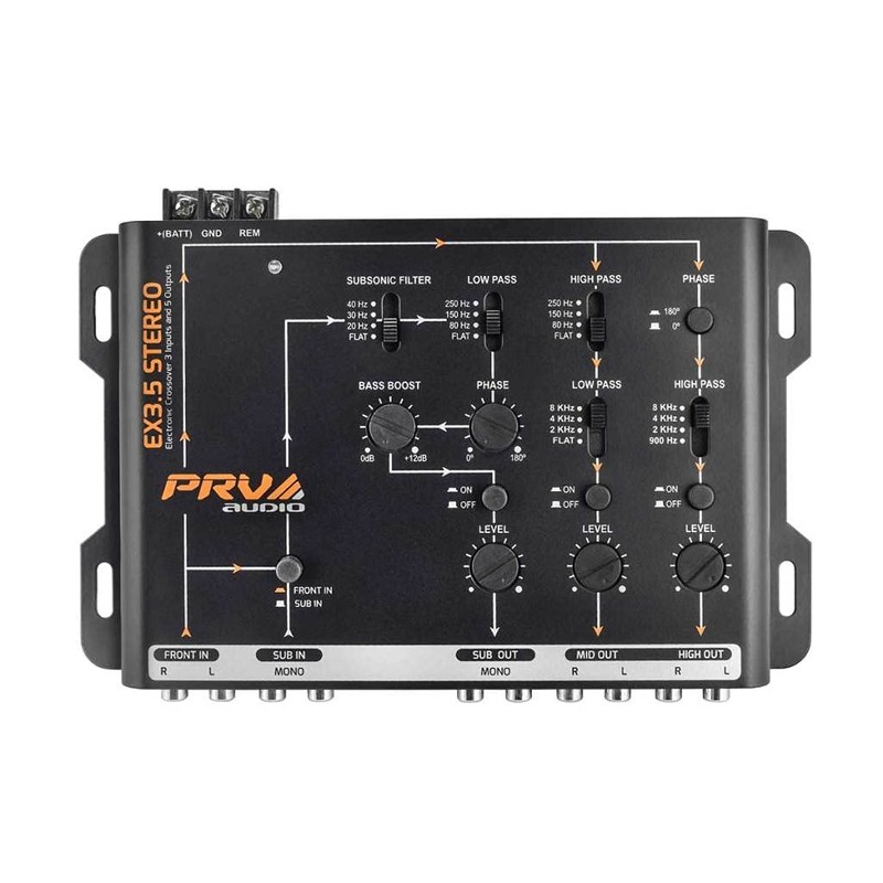 PRV AUDIO Crossover Car Audio EX3.5 Stereo 3 Way or