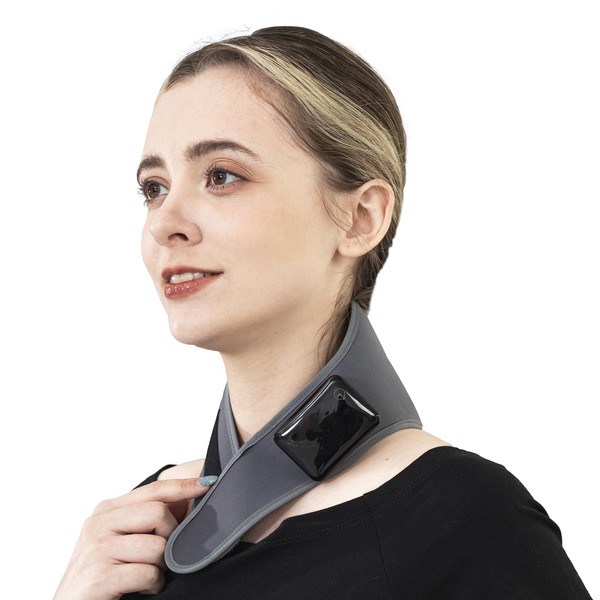 AIROKA Neck Heating Pad Massage for Neck Pain Relief, Soft