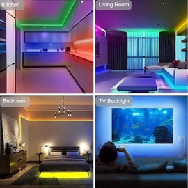 Liwqolx LED TV Backlight, 4 m TV LED Strip for 50-70 Inch TV, with Bluetooth App & Remote Control for HDTV, PC, Bedroom, Party and Home Decoration