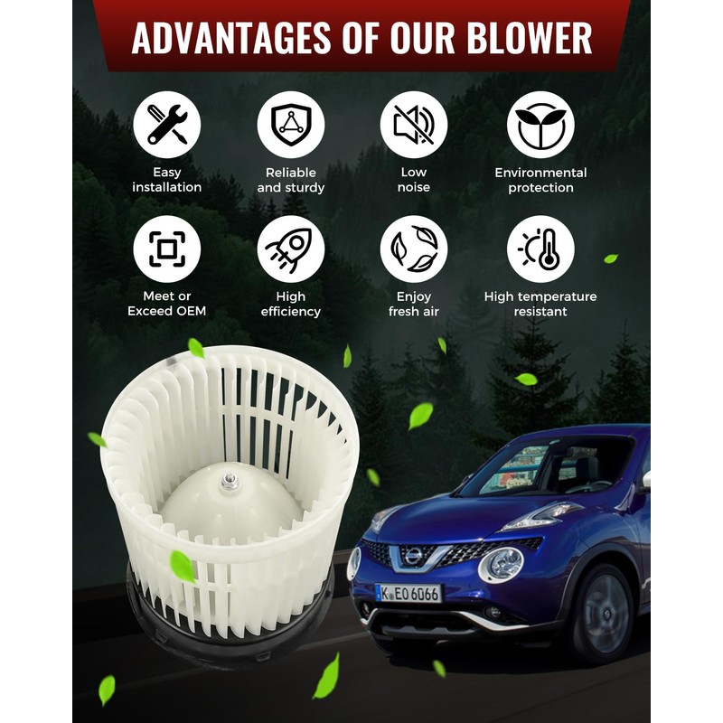 Front HVAC Blower Motor