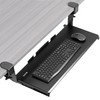 VIVO Large Height Adjustable Under Desk Keyboard Tray, C-clamp Mount