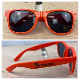 Malibu Rum Orange Frames Black Lens Music Festival Sunglasses Promotional New