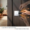 Probrico Heavy Duty Square Door Handle with Black Leather Hand