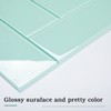 Lovdeco Light Green Glass Subway Tile, Glass for Bathroom Kitchen