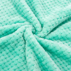 Fuzzy Blanket or Fluffy Blanket for Baby, Soft Warm Cozy Coral Fleece Toddler, Infant or Newborn Receiving Blanket for Crib, Stroller, Travel, Decorative (28Wx40L, XS-T Blue)