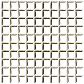 WESE Accesorio de Libro, 100 Piezas Protector de Esquina de Libro Cubierta de Borde de Libro 14x14x2,2 mm Vintage para Hacer Libros Cuadernos Álbumes de Fotos, menús