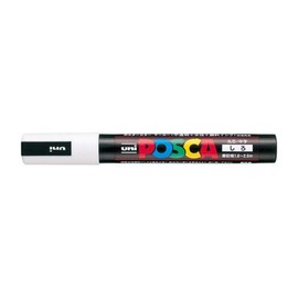 Uni Posca Medium Marker, White (PC5M.1)