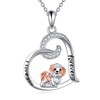 ONEFINITY Shih Tzu Gifts Sterling Silver Shih Tzu Pendant Necklace
