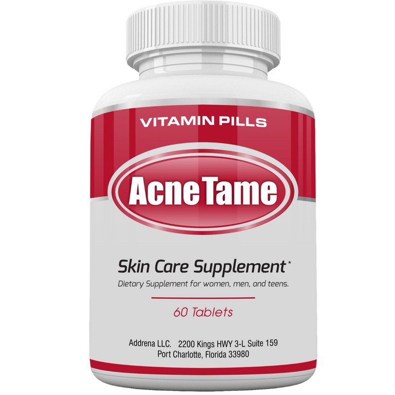 Acnetame Acne Pills Acne Tame- Clear Skin Vitamins, Oily Skin