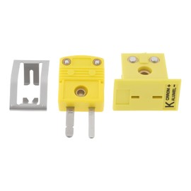Create idea 2Set Miniature Socket and Panel Mount Thermocouple Connector Set Male and Female for Thermocouple Sensors