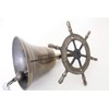 Antik 2000 Brass Bell Burnished with Steering Wheel and Cord