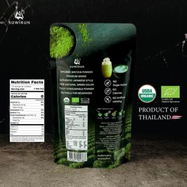 Suwirun Polvo De Matcha Orgánico Suwirun 113 G Sin Azúcar                                                                                             