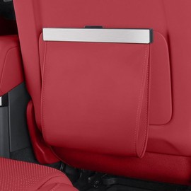 【見せない収納で車内美化】車用ゴミ箱 LEDライト付き 「安心の日本ブランド」ダストボックス ごみ箱 車内 収納 コンパクト シンプル おしゃれ 簡単設置 電池交換可 便利 袋が外から見えない (レッド)