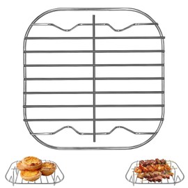 GWYXC 8''×8'' Air Fryer Wire Rack for Gourmia GAF716 GAF798 7QT Air Fryer, Food Grade Stainless Steel Air Fryer Replacement Parts Accessories