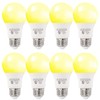 GLOWNOVA 8-Pack Soft White LED Bulbs - Perfect for Bedroom