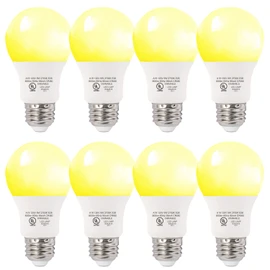 GLOWNOVA 8-Pack Soft White LED Bulbs - Perfect for Bedroom & Living Area, 60W Equivalent, 2700K, 9W, 15000-Hour Lifespan, E26 Socket