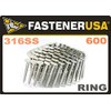 1 1/2" Ring 316SS Coil Roofing Nails 600ct