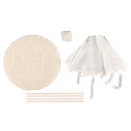 Ieron Mini Outdoor Camping Paintable Tent Miniature Home Scene Photo Prop Decoration Creative Handmade Small Tent Mini Camping Scene Ornaments Drawable Decorative Tent Model