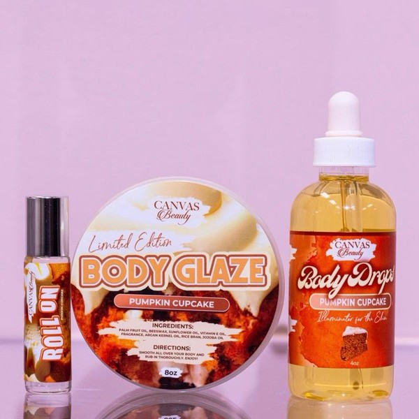 LIMITED EDITION TRIOS- CANVAS Beauty:_Pumpkin Cupcake