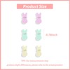 Easter Bunny Egg Earrings for Women Spring Stud Jewelry Outfit