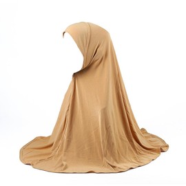 Kellegour Hijab Women's Muslim, Hijab Headscarf for Women, Scarf for Prayer Clothing, Islamic Chiffon Headscarves, for Graduations, Ramadan, Weddings, Engagements, Khaki, khaki