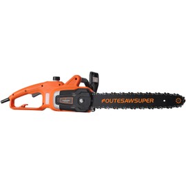16-Inch Electric Chain Saw Side Motor Corded Electric Chainsaw with Automatic Chain Refueling, for Wood Cutting Tree Trimming Courtyard, Household