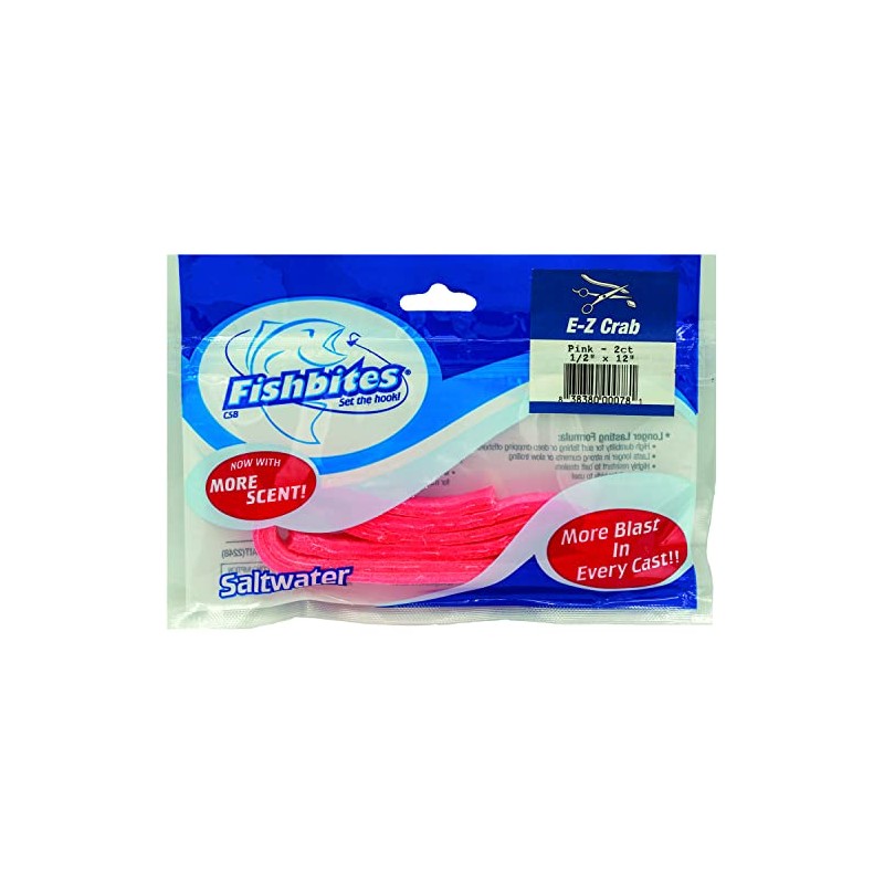Fishbites E-Z Crab - Longer Lasting (Pink)