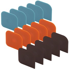 15 raspadores de sartén, raspador de plástico para ollas, herramienta raspadora de platos para cocina de hierro fundido y limpieza de utensilios de co