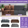 ZNSAYOTX Super Stretch Sofa Slipcovers 4 Piece, Newest Striped Couch