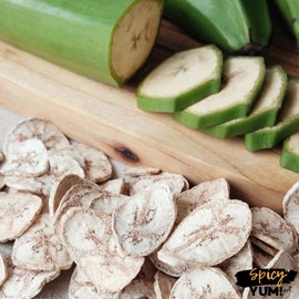 Spicy Yum! Green Plantain Flour 24oz – Non-GMO, Gluten-Free, Grain-Free, Paleo & Vegan – Perfect for Baking, Thickening, Fufu, and Healthy Cooking (24 oz (1.5 lbs))