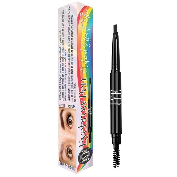 JYE Lapiz para Cejas, Maquillaje para Cejas, Pincel Color negro