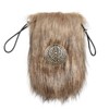 L'VOW Viking Fur Belt Bag Renaissance Belt Pouch Portable Drawstring