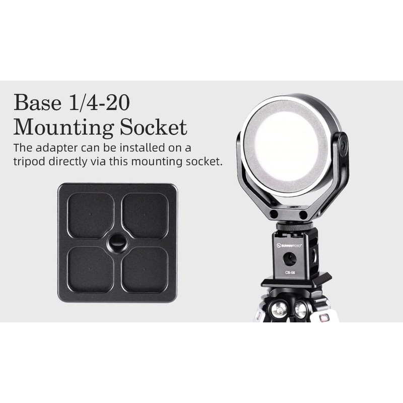 Sunwayfoto CB-06 Arca/RRS QR/Cold Shoe Adapter Flash Accessory