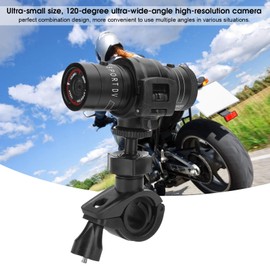 Motorcycle Dash Recording Camera, 1080P 30fps Dash Cam Video Driver Recorder Motorcycle DVR with 120 Degree Angle View, Support 32GB Memory Card
