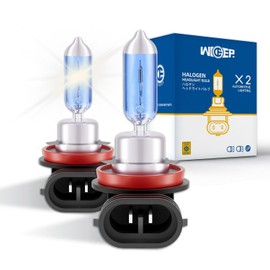 wideep H11 Halogen Bulb, Fog Light DC 12V 55W 3800K, Car Headlight Lamp Replacement Bulb for Low Beam or DRL, 2 Pcs