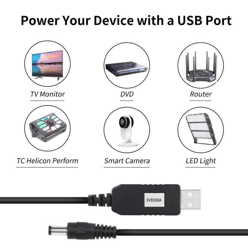 YACSEJAO DC 5V to DC 9V USB Voltage Step Up