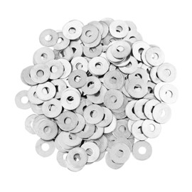 200 Pcs M5 Washers, m5x15mm Flat Penny Washers, Flat Repair Washer, Large Metal Washers, Plain Round Chrome Washers, Stainless Steel Washers, for Screws and Bolts