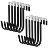 12 Pcs Ganchos de Puerta de Metal con Recubrimiento de