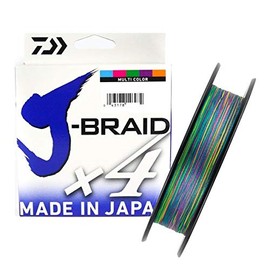 Daiwa J-Braid X4 Braided Fishing Line – Multicoloured, 0.15 mm, 300 M