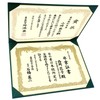 GraduationMall Thank You Diploma File Cloth Green B4 2-Pack