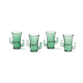 Two's Company Cactus Shot Glasses in Gift Box, Set of 4