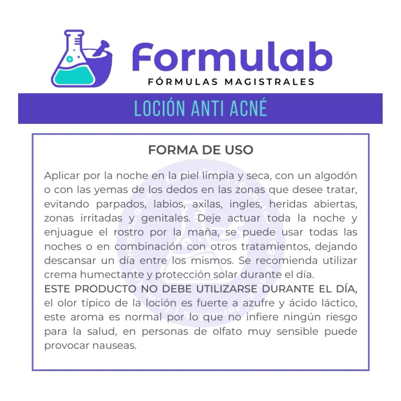 Loción Antiacné Con Acné