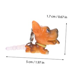 Gatuida 12Pcs Dog Decor Earphone Jack Plug Creative Dust Plug for Phone Accessories Adorable Pendant for Headphones Random Style Lightweight and Charming Design