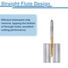 sourcing map 3pcs Straight Flute Thread Tap, M5 x 0.8